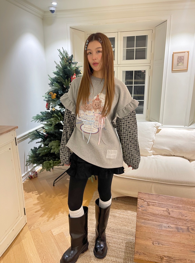 BOUTIQUE-L東大門㊣直郵女裝新品熱賣推薦休閑職業人氣衛衣BOUTIQUE-L衛衣