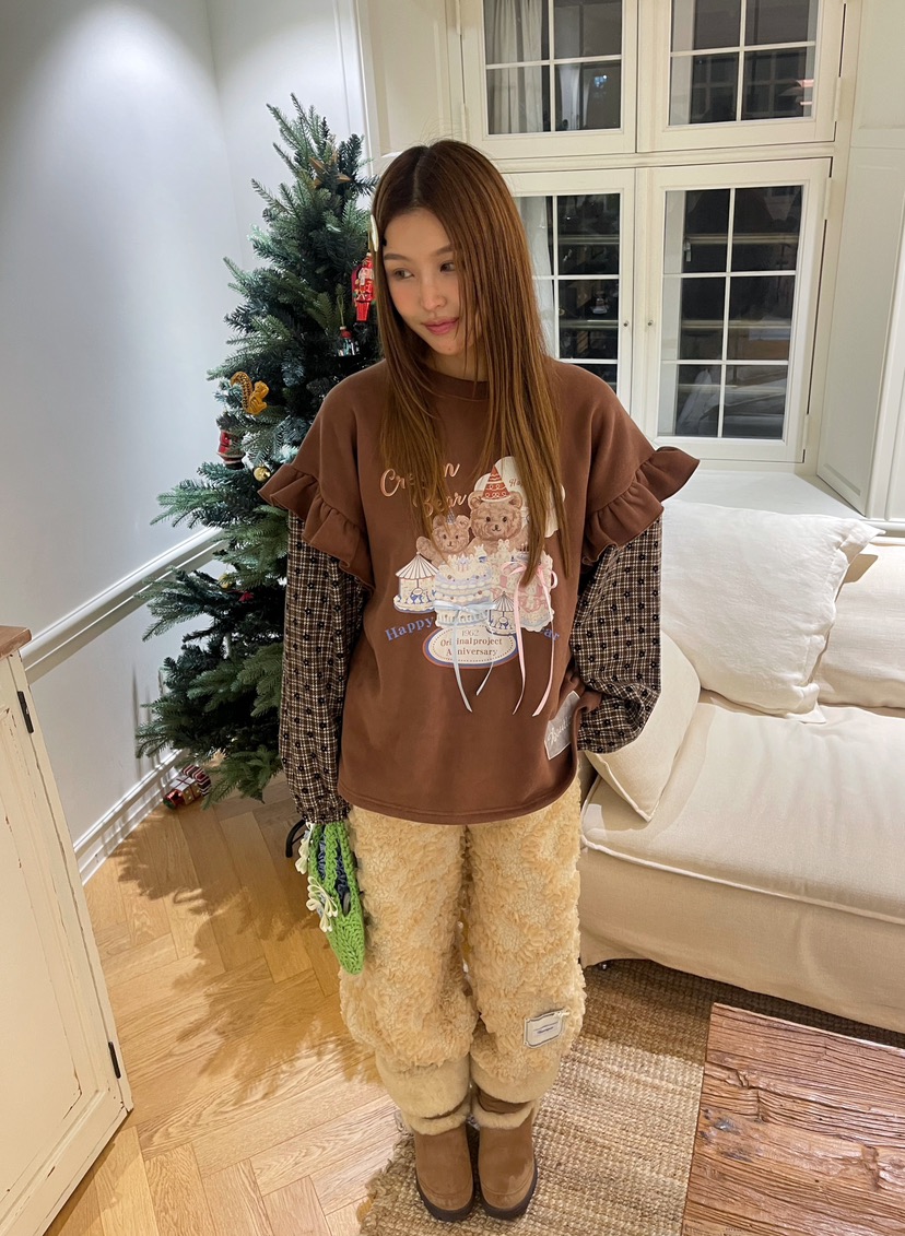 BOUTIQUE-L東大門㊣直郵女裝新品熱賣推薦休閑職業人氣衛衣BOUTIQUE-L衛衣圖色1