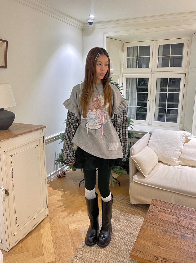 BOUTIQUE-L東大門㊣直郵女裝新品熱賣推薦休閑職業人氣衛衣BOUTIQUE-L衛衣圖色2