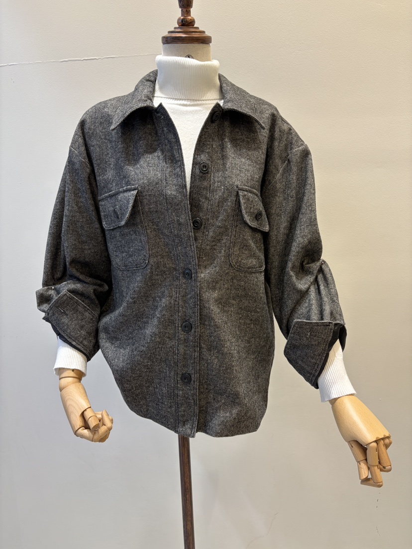 INNO東大門㊣直郵女裝新款休閑推薦時尚熱賣襯衫蕾絲衫口袋INNO襯衫/蕾絲衫