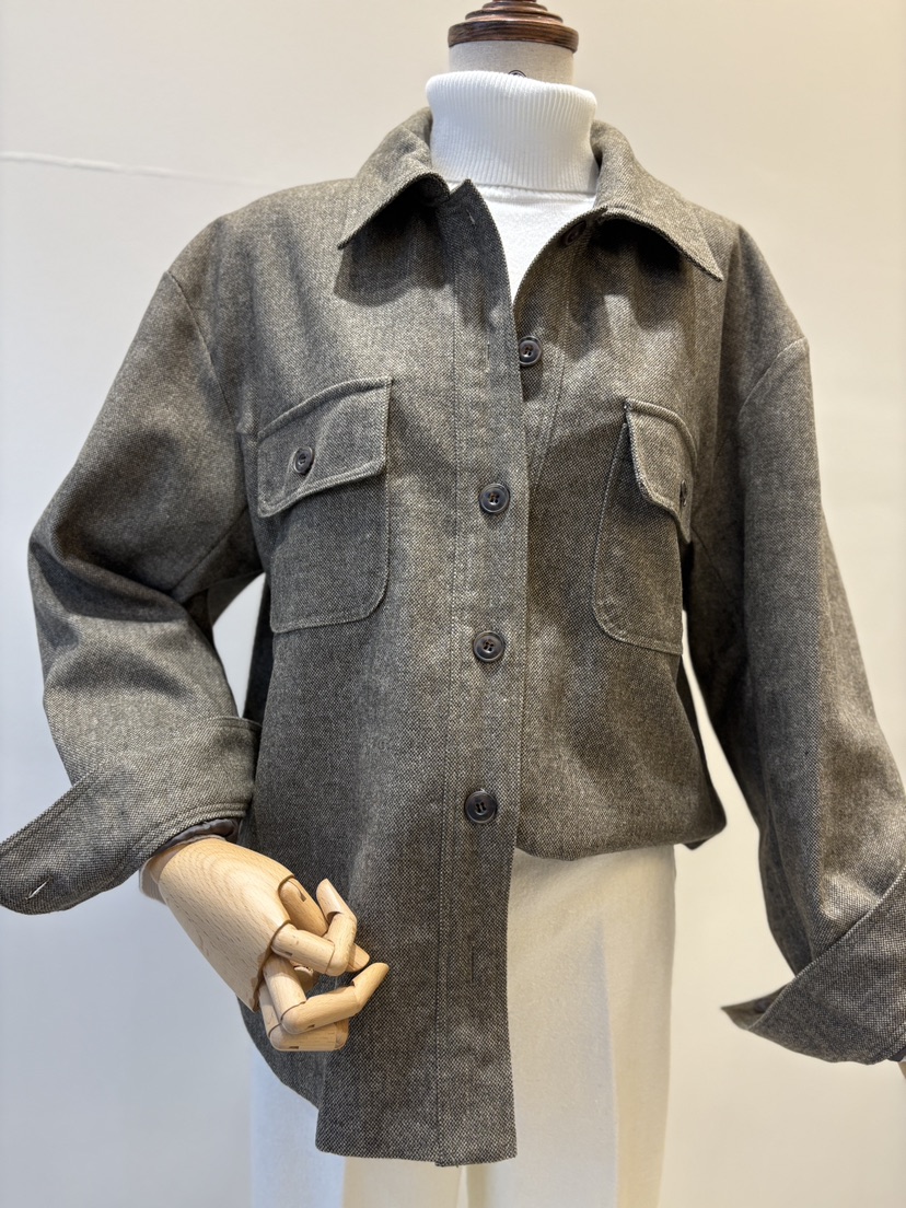 INNO東大門㊣直郵女裝新款休閑推薦時尚熱賣襯衫蕾絲衫口袋INNO襯衫/蕾絲衫