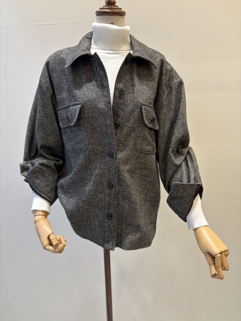 INNO東大門㊣直郵女裝新款休閑推薦時尚熱賣襯衫蕾絲衫口袋INNO襯衫/蕾絲衫