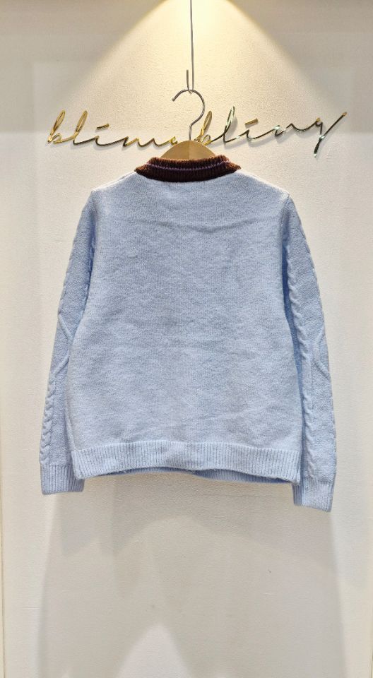 RICO東大門㊣直郵女士新款25秋冬職業時尚人氣休閑針織衫口袋bling bling/RICO針織衫