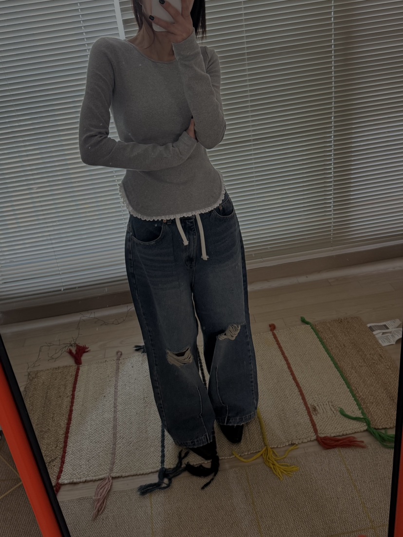 FRANC—L韓國代購㊣女裝新品人氣時尚職業熱賣25秋冬長袖T恤FRANC長袖T恤