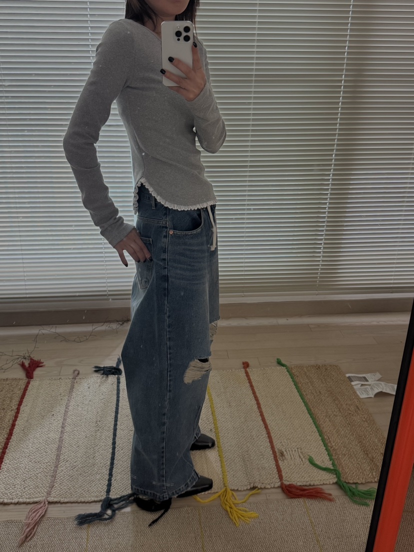 FRANC—L韓國代購㊣女裝新品人氣時尚職業熱賣25秋冬長袖T恤FRANC長袖T恤