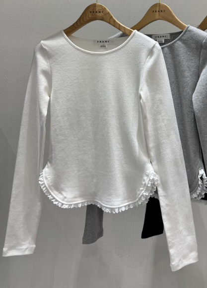 FRANC—L韓國代購㊣女裝新品人氣時尚職業熱賣25秋冬長袖T恤FRANC長袖T恤圖色3