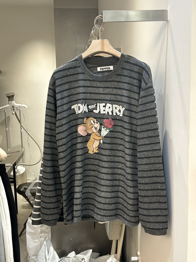 PEPPER-L韓國代購㊣女士新品熱賣25秋冬休閑時尚職業長袖T恤PEPPER長袖T恤圖色2