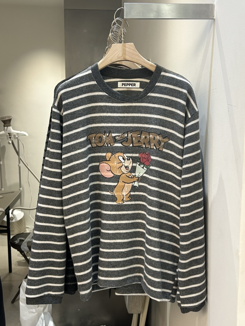 PEPPER-L韓國代購㊣女士新品熱賣25秋冬休閑時尚職業長袖T恤PEPPER長袖T恤圖色3