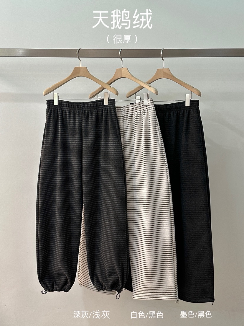 PEPPER-L東大門㊣代購女裝新款人氣職業熱賣休閑褲單排扣貂皮PEPPER休閑褲