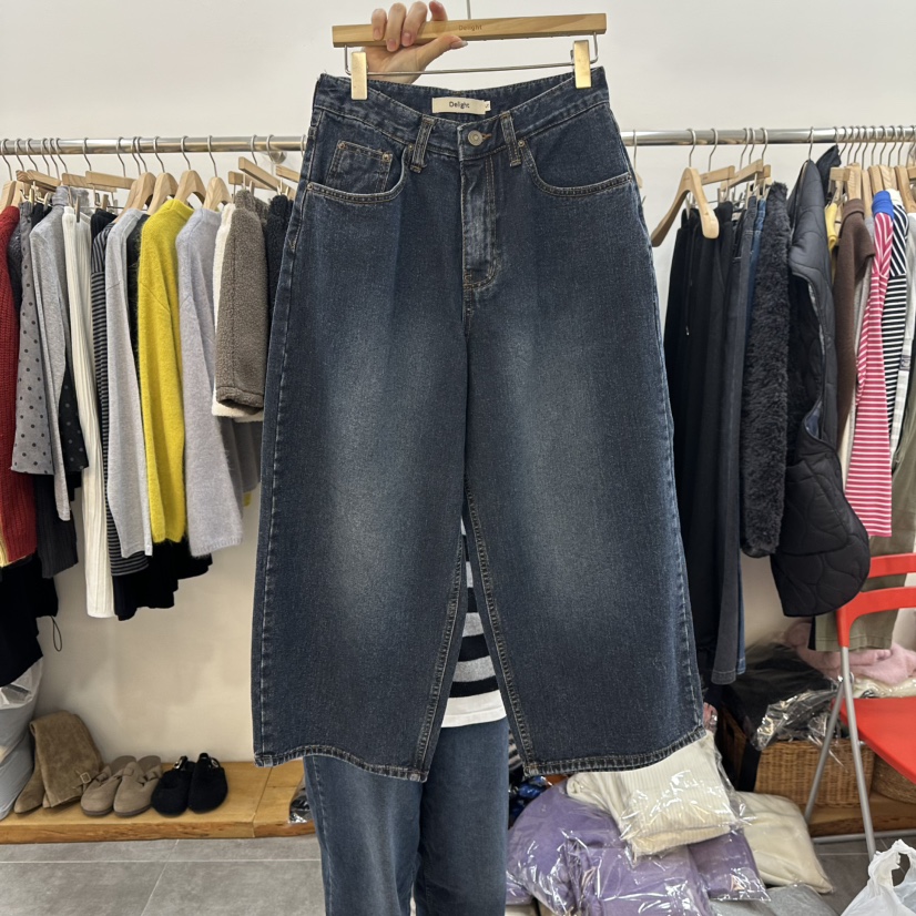 DELIGHT-L韓國直郵㊣女士新款職業人氣時尚休閑25秋冬牛仔褲DELIGHT-L牛仔褲圖色1