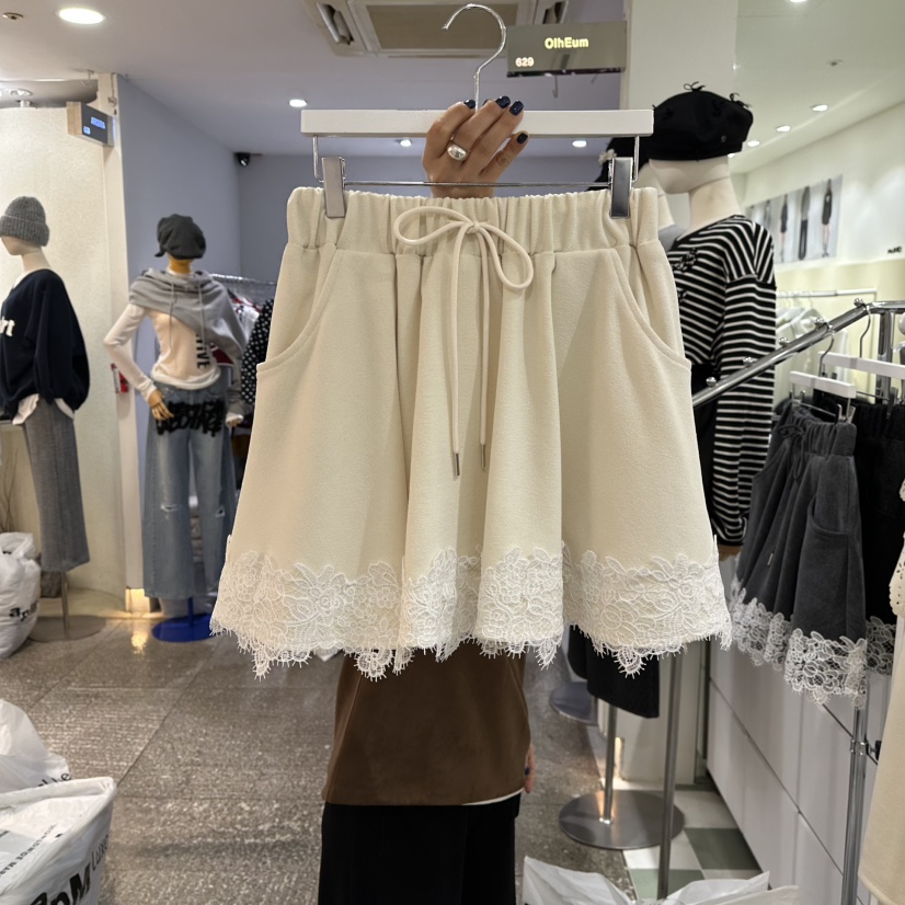 OREUM東大門㊣直郵女裝新品熱賣人氣職業休閑推薦時尚短褲褶皺OREUM短褲圖色1