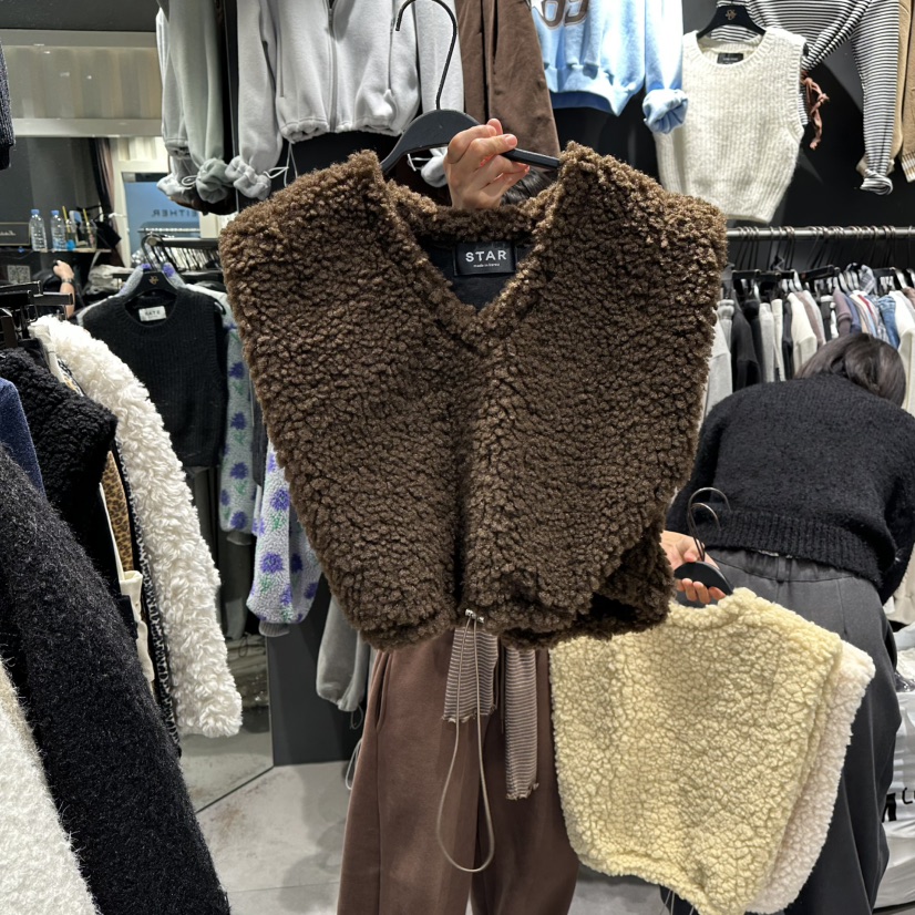 LONE STAR韓國直郵㊣女裝新品休閑25秋冬熱賣推薦時尚馬甲LONE STAR馬甲圖色3