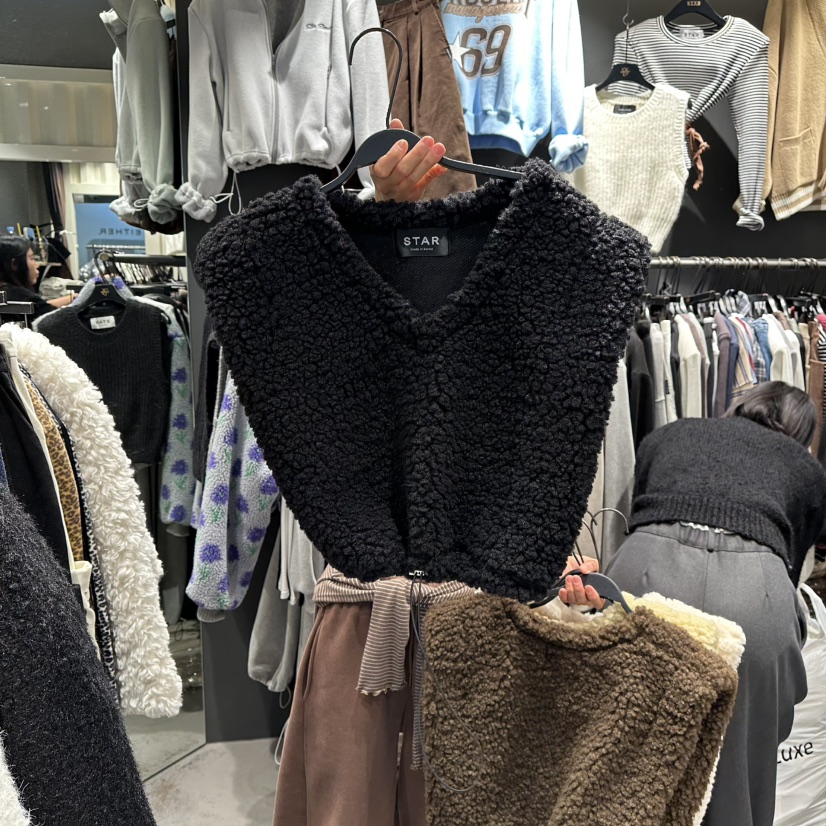 LONE STAR韓國直郵㊣女裝新品休閑25秋冬熱賣推薦時尚馬甲LONE STAR馬甲圖色4