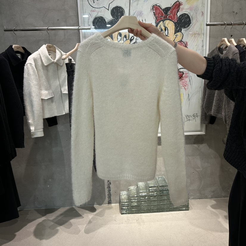 LAMAGIEPIE東大門㊣代購女士新款職業休閑25秋冬熱賣針織衫LAMAGIE GREY針織衫