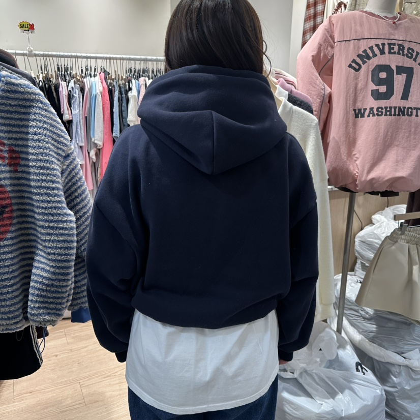 DELLING韓國直郵㊣女裝新款人氣推薦25秋冬職業熱賣衛衣連帽衫DELLING衛衣