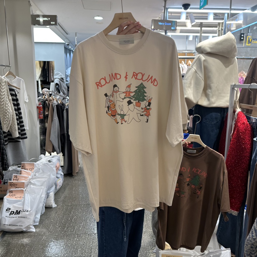 DELLING東大門㊣代購女裝新品推薦職業熱賣休閑時尚人氣T恤DELLINGT恤圖色1