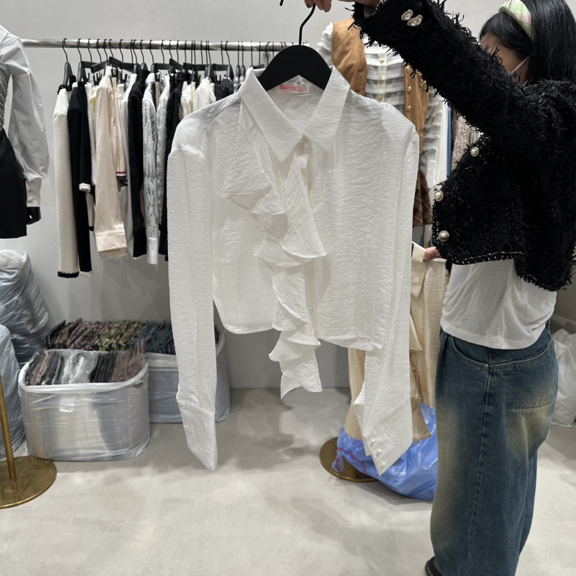 LOTTIMO東大門㊣實拍女士新款休閑職業人氣推薦熱賣襯衫蕾絲衫LOTTIMO襯衫/蕾絲衫圖色1