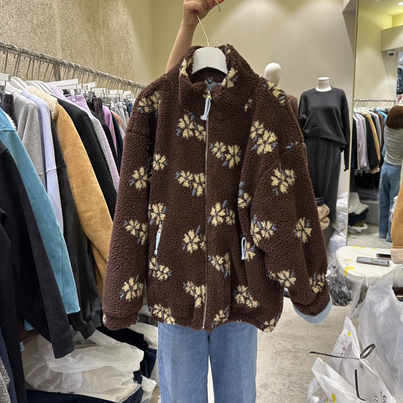 REFLAT東大門㊣實拍女士新品人氣職業25秋冬推薦時尚夾克花朵REFLAT夾克圖色2