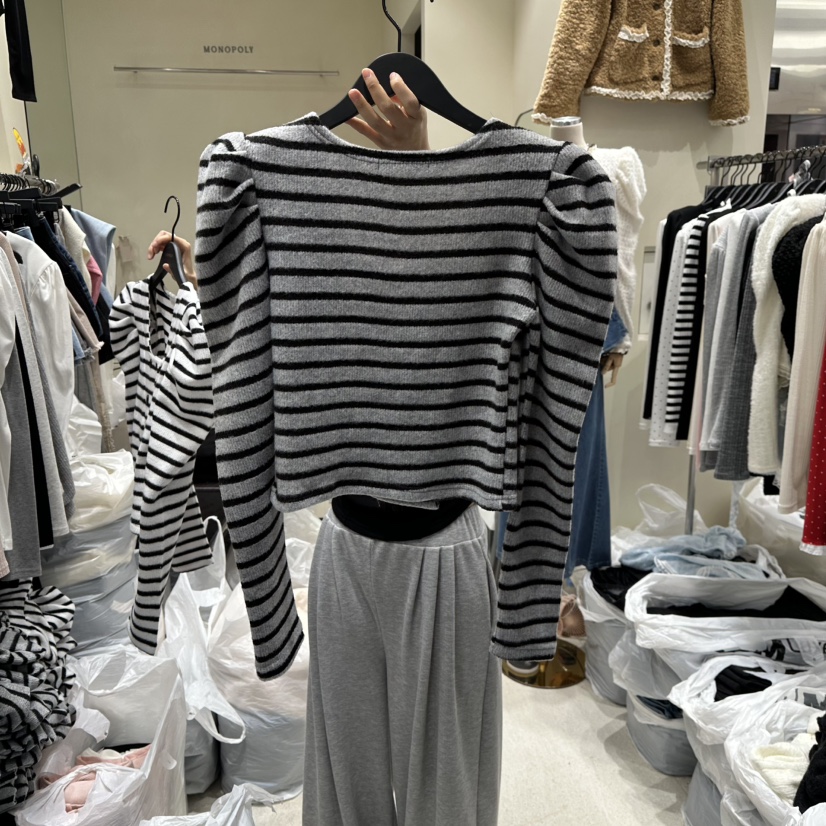 MONOPOLY韓國直郵㊣女裝新品25秋冬職業熱賣休閑推薦人氣毛衣MONO_POLY毛衣