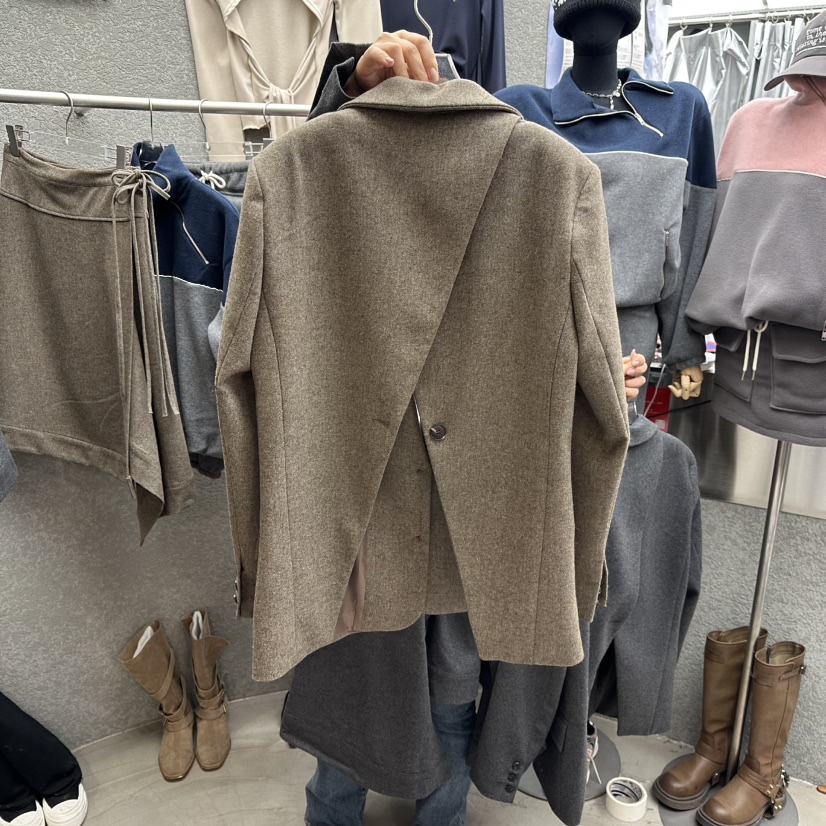 EXIT東大門㊣直郵女士新品熱賣25秋冬推薦人氣休閑職業夾克EXIT夾克