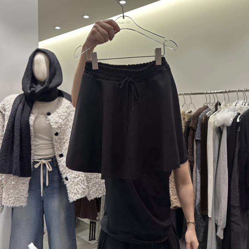 BAIE.38東大門㊣實拍女士新品職業時尚休閑推薦熱賣人氣裙褲BAIE.38裙褲圖色2黑色