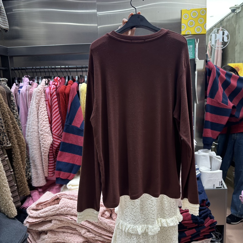 RUNWAY-런웨이韓國直郵㊣女裝新品時尚推薦熱賣25秋冬長袖T恤RUNWAY長袖T恤