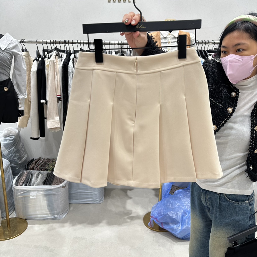 LOTTIMO韓國代購㊣女裝新品人氣職業時尚25秋冬休閑短裙褶裥LOTTIMO短裙