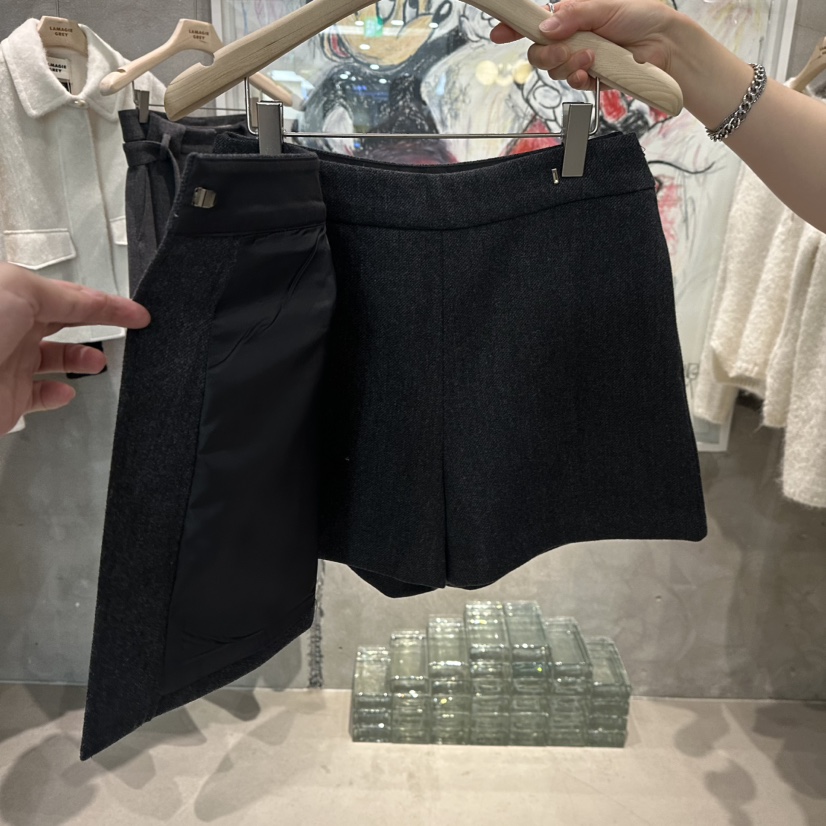 LAMAGIEPIE東大門㊣直郵女裝新款推薦休閑熱賣職業時尚裙褲LAMAGIE GREY裙褲