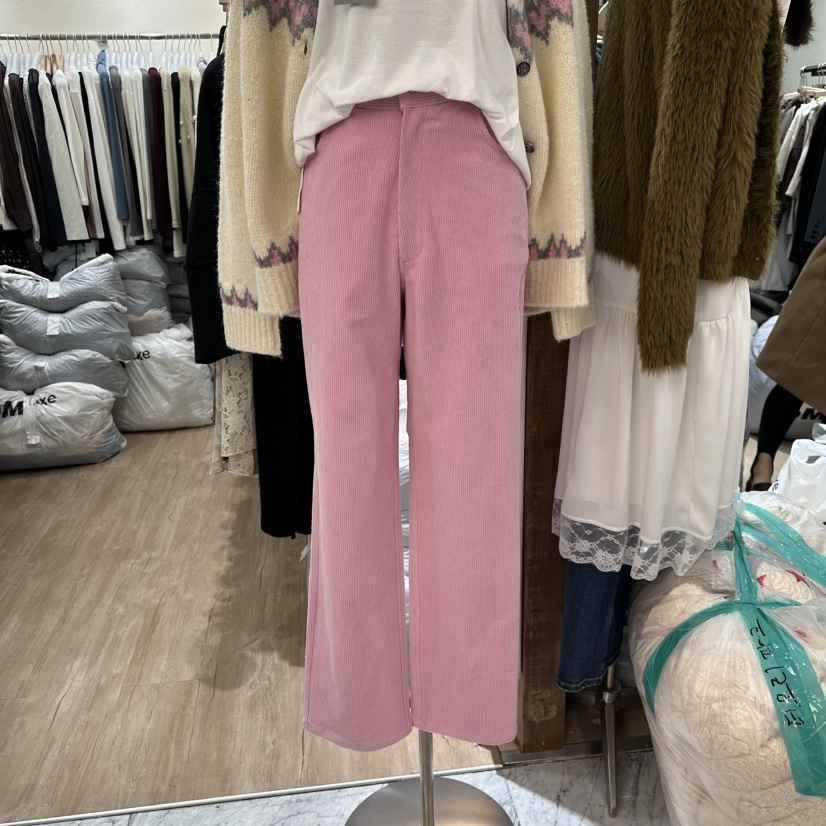 HANSUNGHYUN韓國直郵㊣女士新款25秋冬推薦熱賣休閑褲燈芯絨HANSUNGHYUN休閑褲圖色1