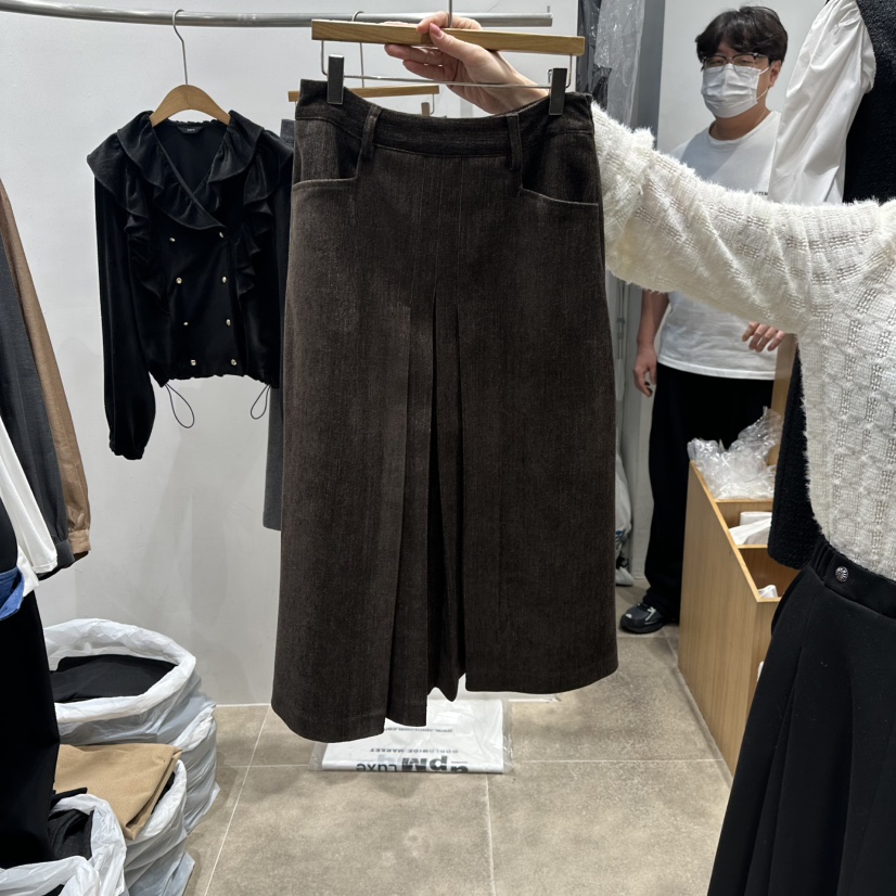 ENVY東大門㊣直郵女裝新款25秋冬休閑職業真品人氣熱賣長裙ENVY長裙圖色1棕色