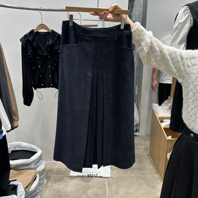 ENVY東大門㊣直郵女裝新款25秋冬休閑職業真品人氣熱賣長裙ENVY長裙圖色2深藍色