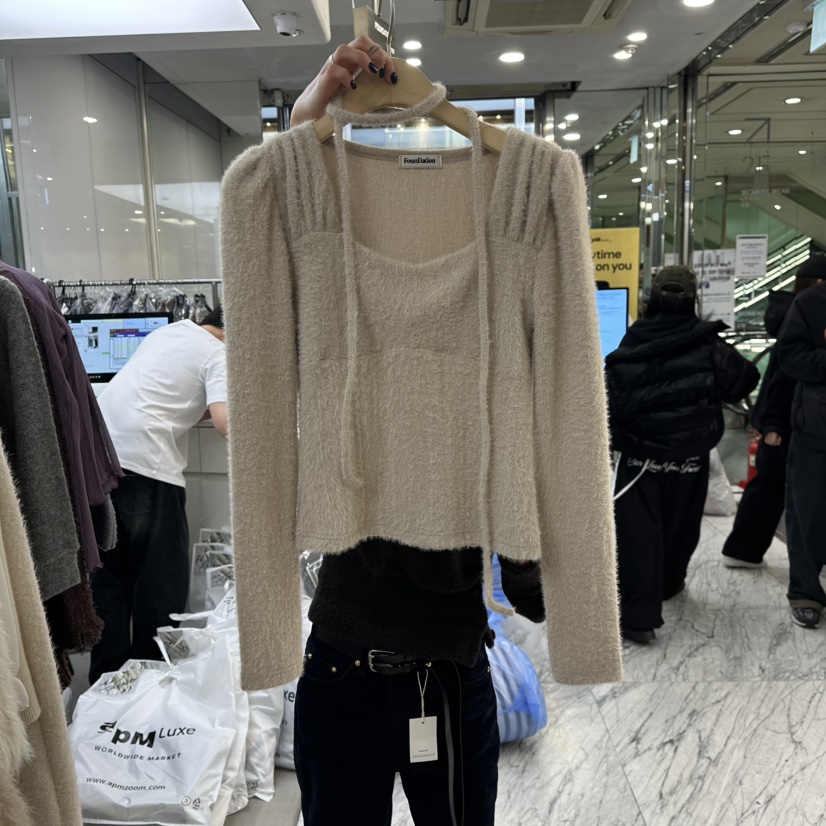 FOUNDATION東大門㊣實拍女士新款25秋冬真品人氣職業針織衫FOUNDATION針織衫圖色2