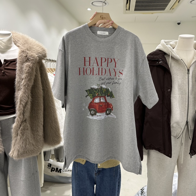 GLORY東大門㊣實拍女士新品熱賣時尚推薦真品人氣25秋冬T恤GLORYT恤圖色2