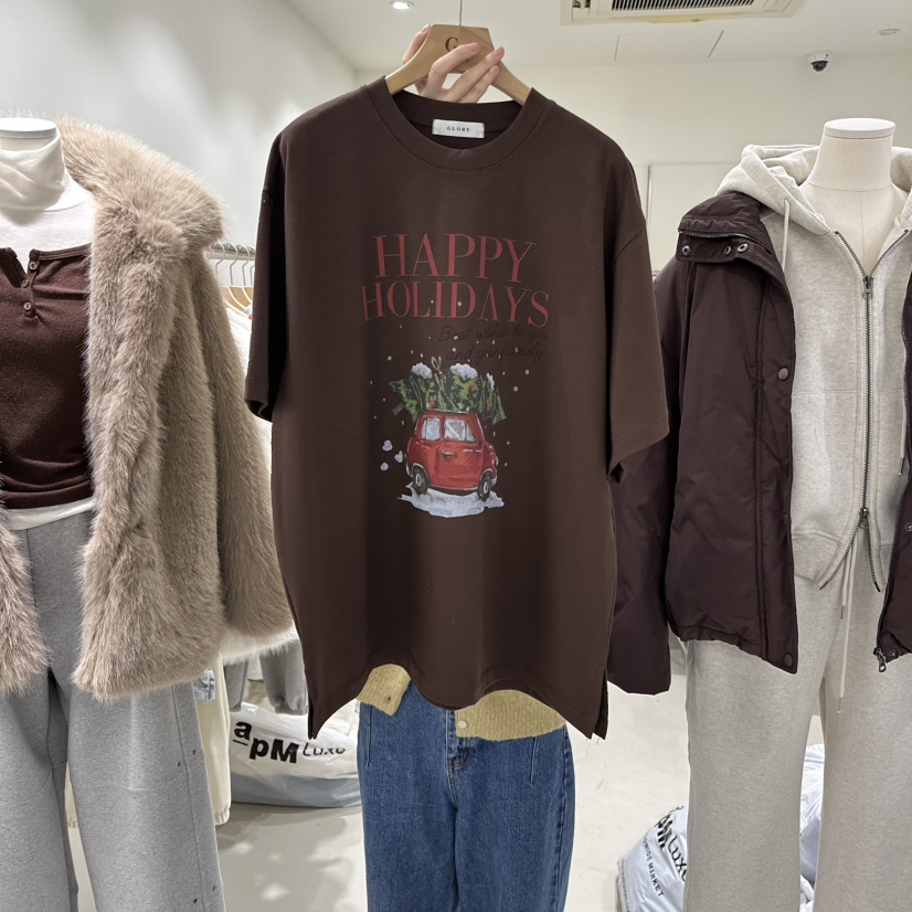 GLORY東大門㊣實拍女士新品熱賣時尚推薦真品人氣25秋冬T恤GLORYT恤圖色3