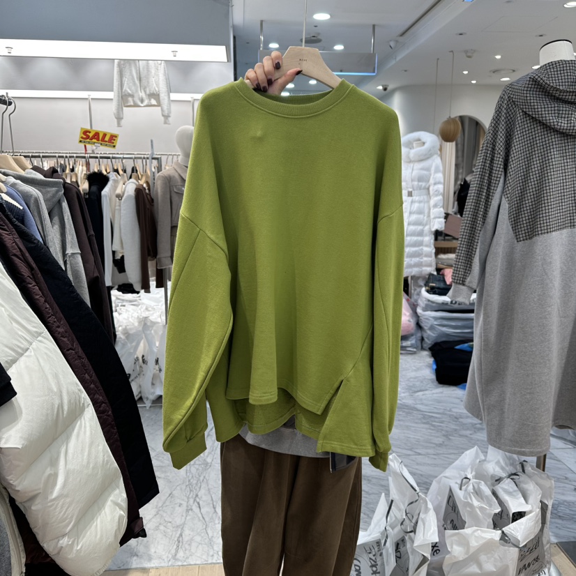 REVE-L韓國代購㊣女士新款職業推薦休閑25秋冬人氣熱賣衛衣REVE-L衛衣圖色1