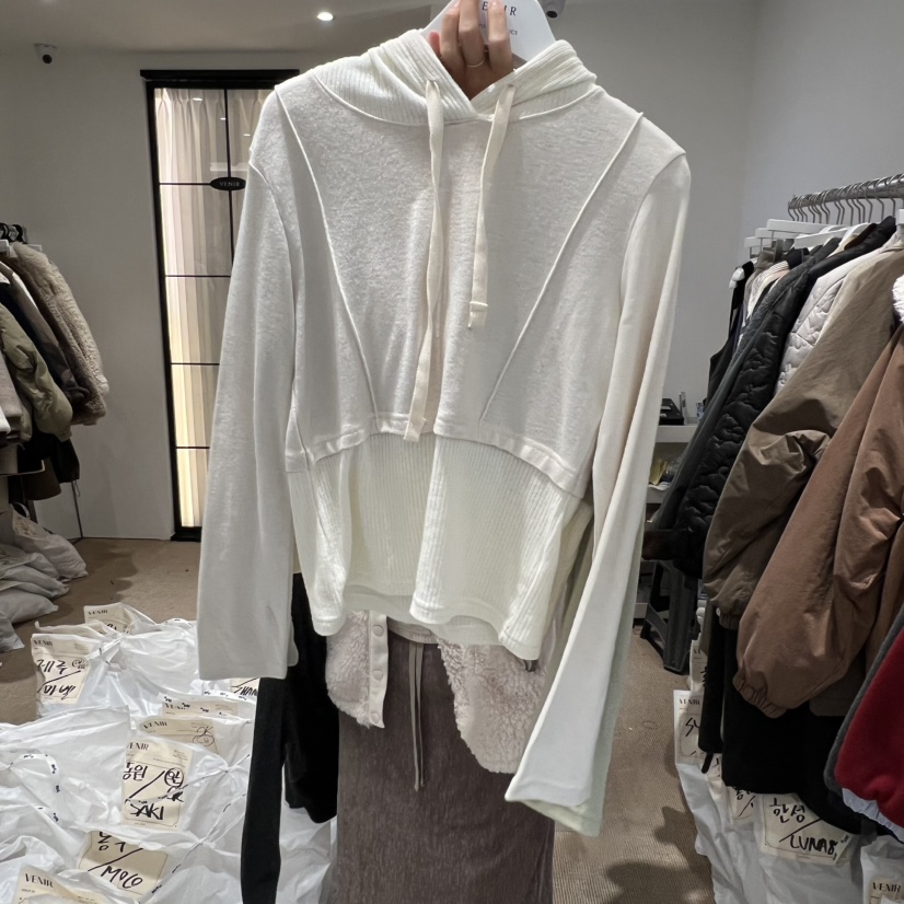 VENIR-a韓國代購㊣女裝新款時尚人氣真品熱賣推薦職業長袖T恤VENIR-a長袖T恤圖色2