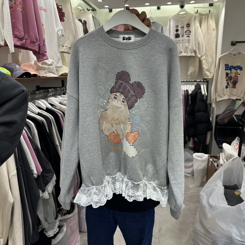 EVE東大門㊣直郵女裝新款職業真品時尚25秋冬熱賣休閑衛衣加絨EVE衛衣圖色3