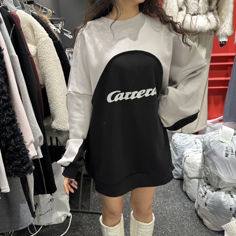 RARE CLOSET韓國直郵㊣女裝新品熱賣職業休閑推薦人氣衛衣RARE CLOSET衛衣圖色1