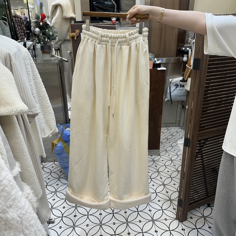 BAMBOLINA東大門㊣代購女裝新品熱賣職業真品休閑休閑褲加絨BAMBOLINA休閑褲圖色1