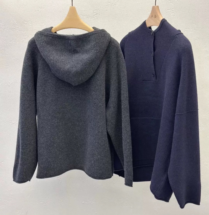 AUTUMN BEIGE-Q東大門㊣代購女士新款人氣25秋冬毛衣口袋A.b/AUTUMN BEIGE毛衣