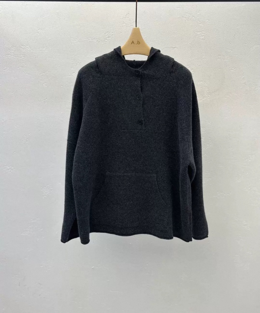 AUTUMN BEIGE-Q東大門㊣代購女士新款人氣25秋冬毛衣口袋A.b/AUTUMN BEIGE毛衣圖色1