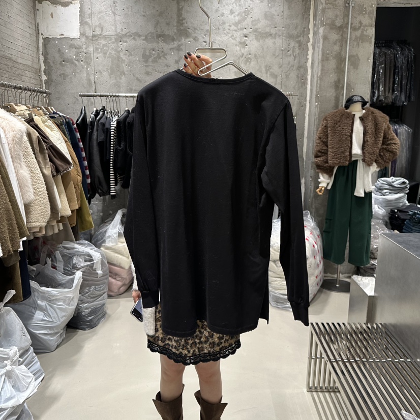 JUNI東大門㊣實拍女士新品真品25秋冬熱賣職業人氣休閑長袖T恤my juni長袖T恤