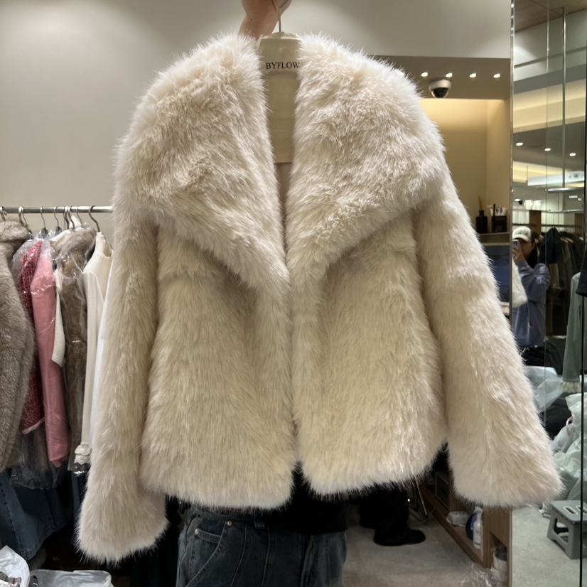 BY FLOW東大門㊣直郵女士新款25秋冬推薦真品休閑短款大衣BY FLOW短款大衣圖色1