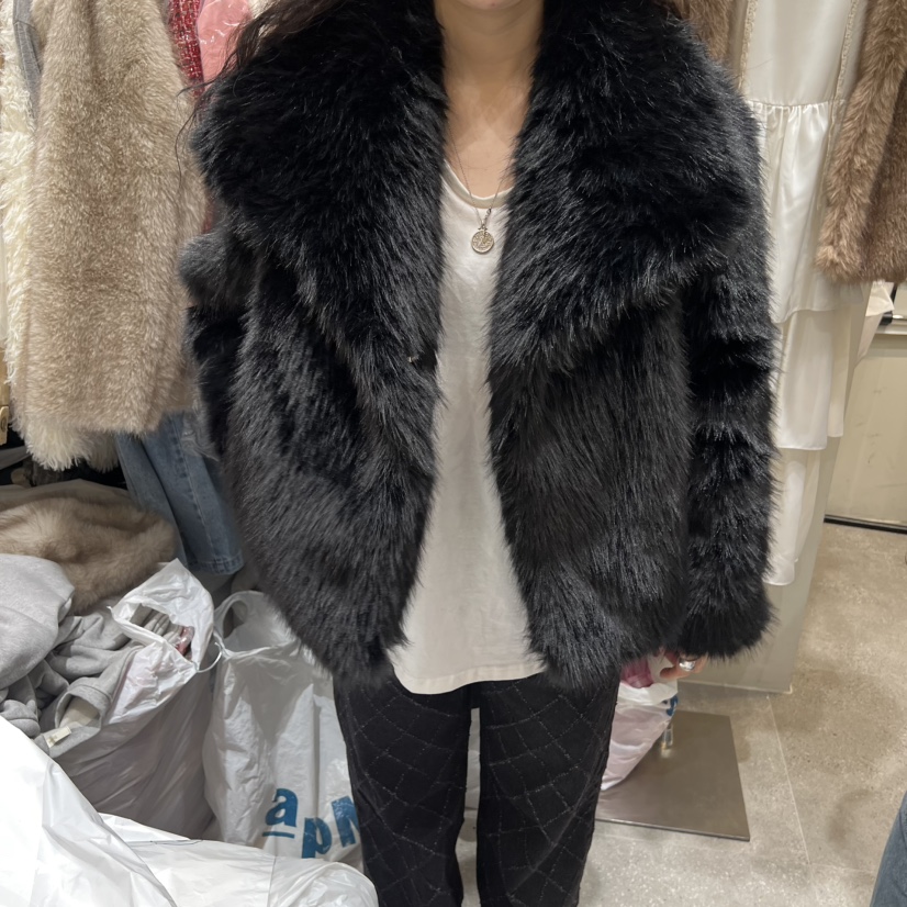 BY FLOW東大門㊣直郵女士新款25秋冬推薦真品休閑短款大衣BY FLOW短款大衣圖色2