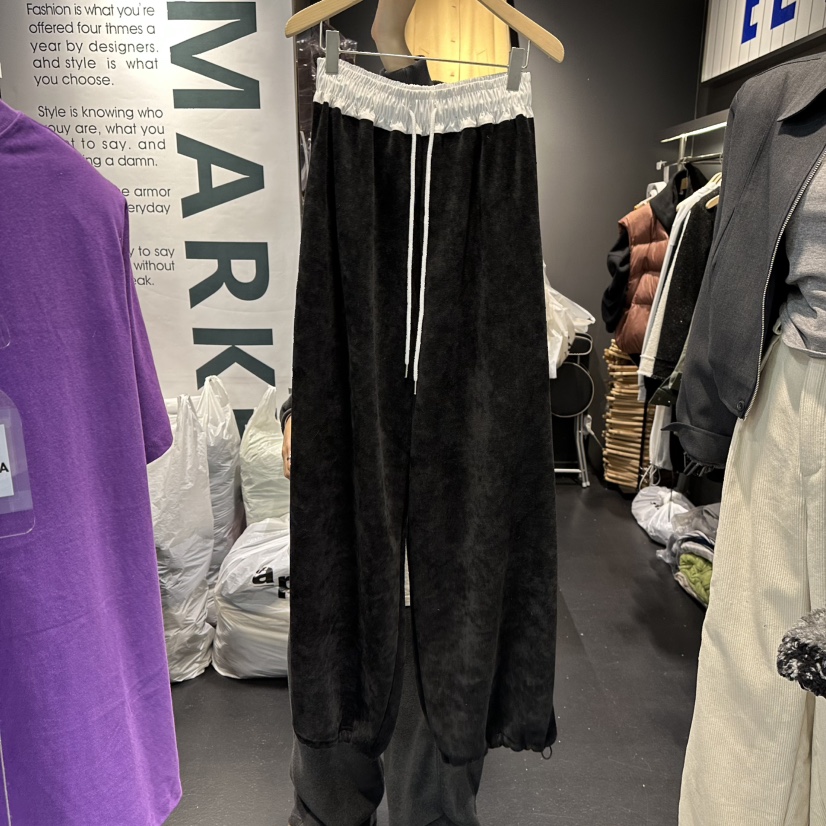 EL BOSQUE韓國代購㊣女士新品職業25秋冬熱賣人氣休閑休閑褲EL BOSQUE休閑褲圖色3