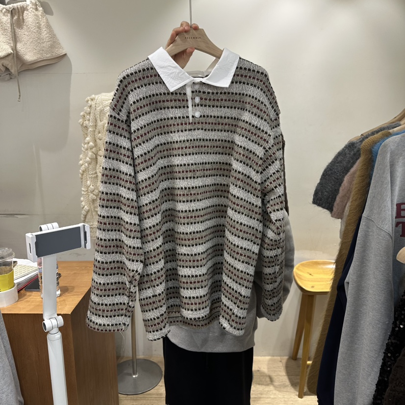 ASSEMBLY韓國直郵㊣女士新品休閑職業熱賣25秋冬人氣時尚毛衣ASSEMBLY毛衣圖色2