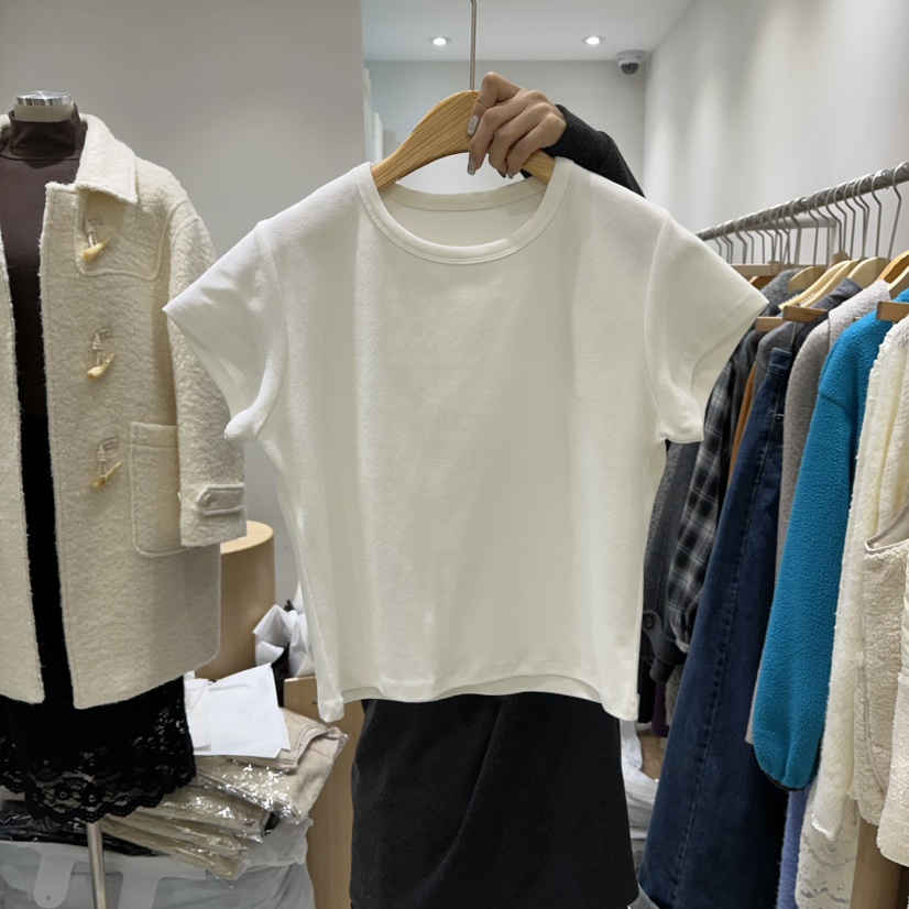 EN.U韓國代購㊣女士新品休閑時尚25秋冬推薦真品熱賣職業T恤EN.UT恤圖色1