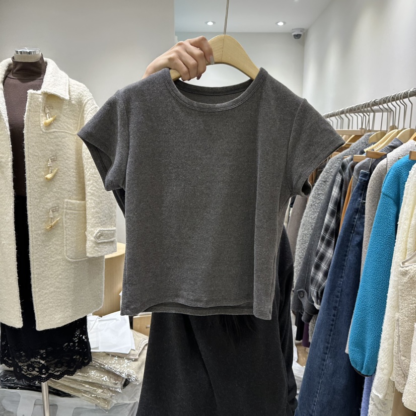 EN.U韓國代購㊣女士新品休閑時尚25秋冬推薦真品熱賣職業T恤EN.UT恤圖色2