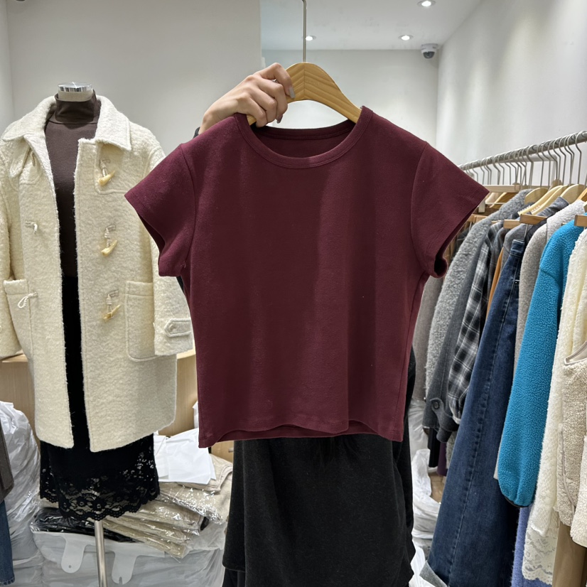 EN.U韓國代購㊣女士新品休閑時尚25秋冬推薦真品熱賣職業T恤EN.UT恤圖色3