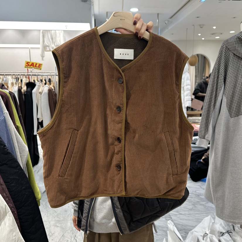 REVE-L東大門㊣實拍女裝新品推薦人氣時尚真品休閑熱賣馬甲REVE-L馬甲圖色2